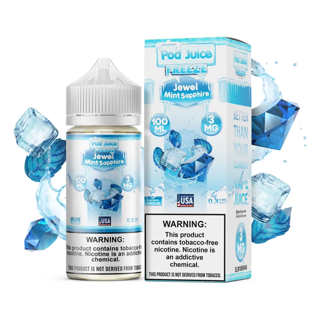 Pod Juice Freeze 100Ml Jewel Mint Sapphire E-liquid
