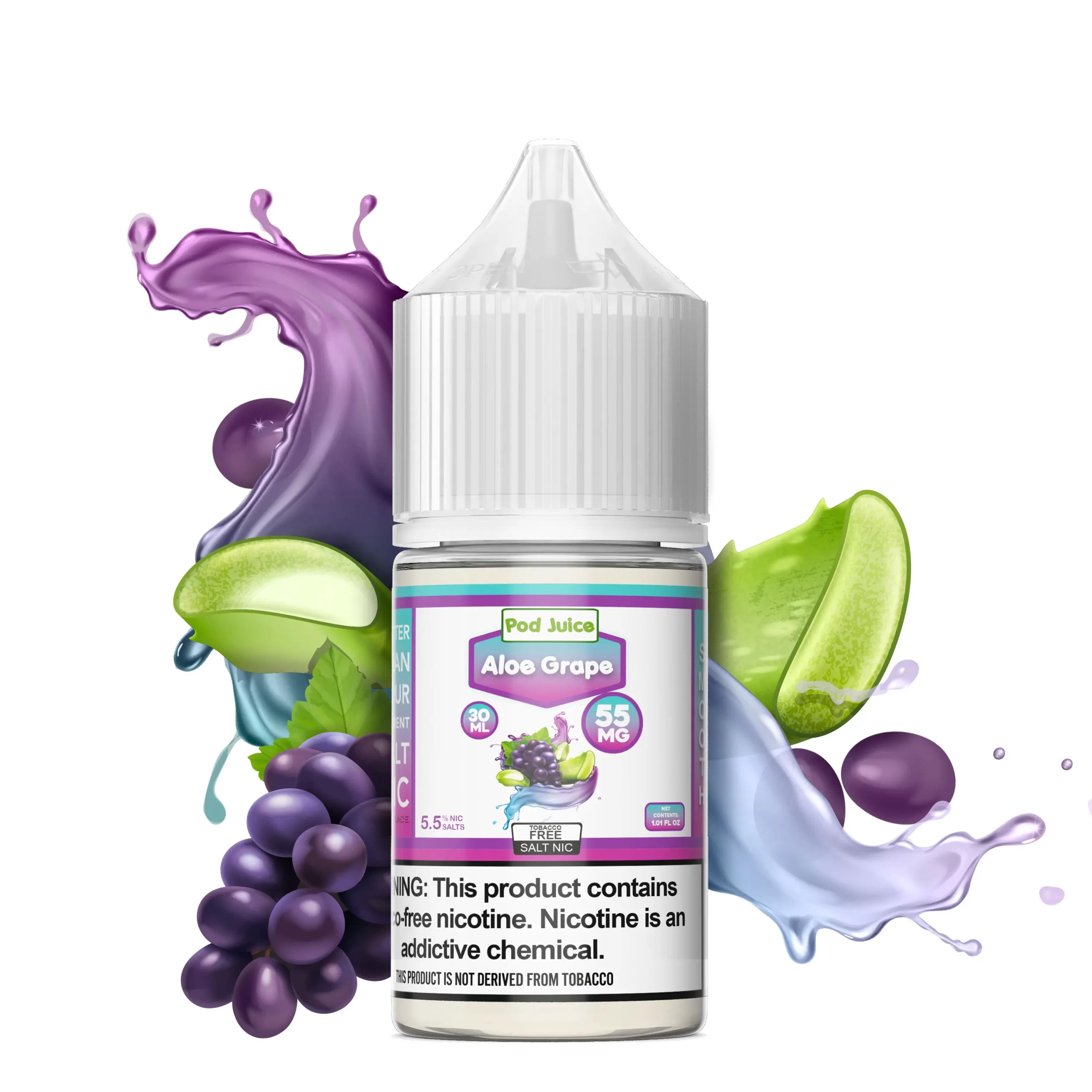 pod juice 30ml e-liquid aloe grape